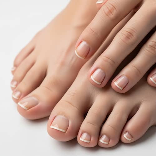 Well-Groomed Female Feet: Natural Beauty of Toes