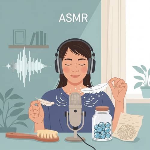 ASMR Explained: Serene Room with Asian Person, Headphones & Sounds