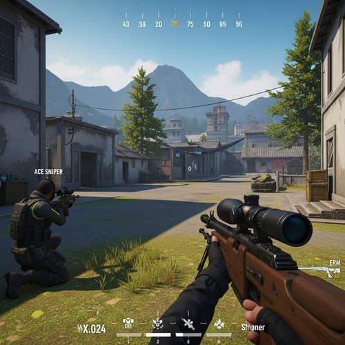 Intense Moment in Online Multiplayer Shooter Game | Ace Sniper Spotted