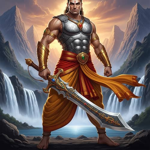 Bahubali Graphic T-Shirt - Epic Warrior Design