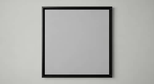 Symmetrical Square Image with Neutral Colors and Black Border