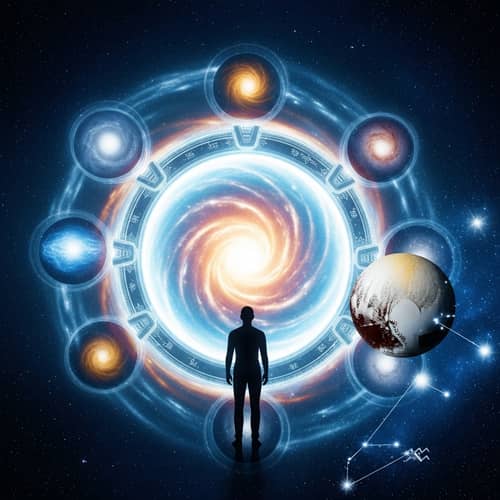 Time Travel through a Stargate: Multiverse Realities with Pluto in Aquarius