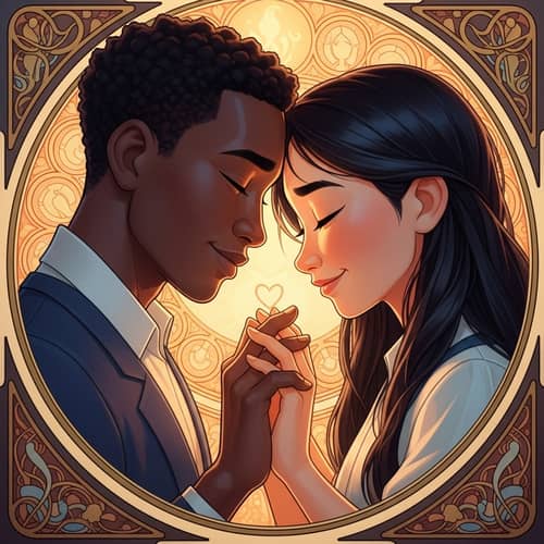 Blissful Love: Intimate Embrace of Diversity