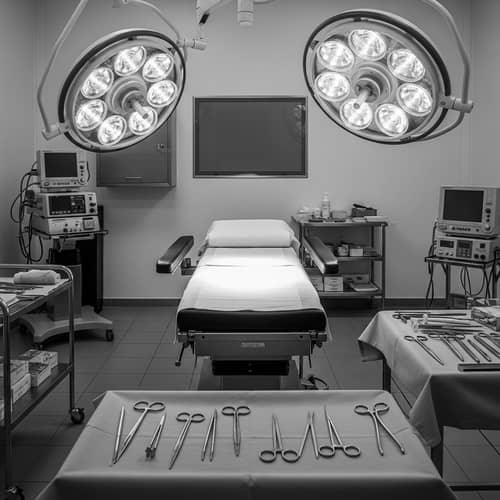 Professional Surgeon's Office | Surgical Instruments and Calm Ambiance