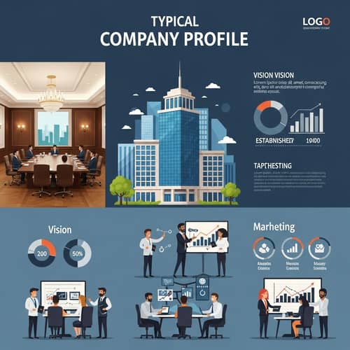Company Profile Illustration: Vision & Expertise