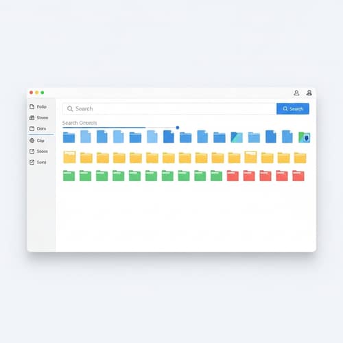 Efficient File Search System - Modern Interface Design