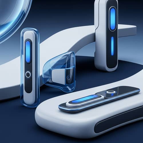 Retrofuturistic Sleek Product Design Artwork