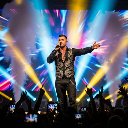 Charismatic Singer Performing Live | Concert Show