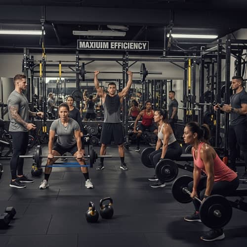 High-Intensity Interval Training at Diverse Gym | Efficient Strength Workouts
