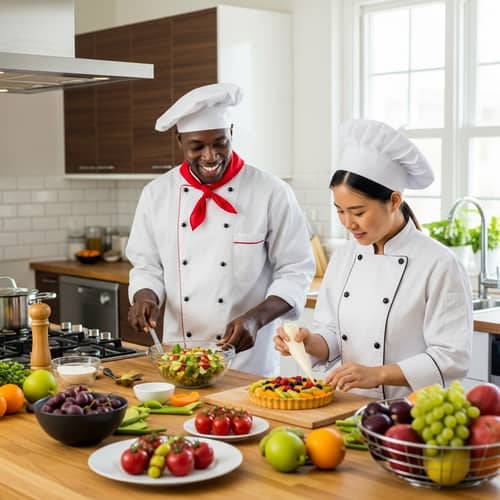 Colorful Salad and Exotic Fruit Tart | Culinary Magic Kitchen