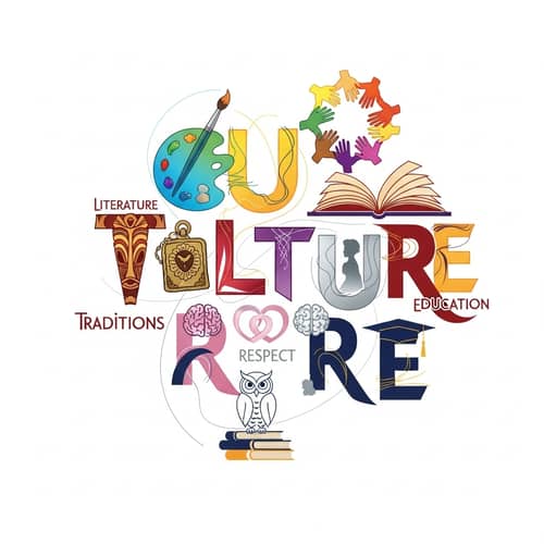 Artistic Depiction of Interconnected Cultures
