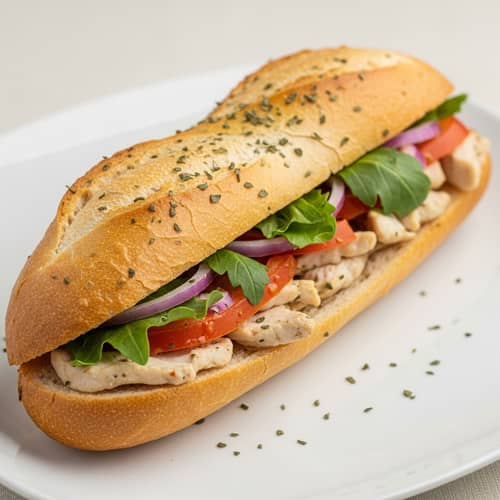 Delicious Chicken Baguette with Herbs | Recipe Inspiration