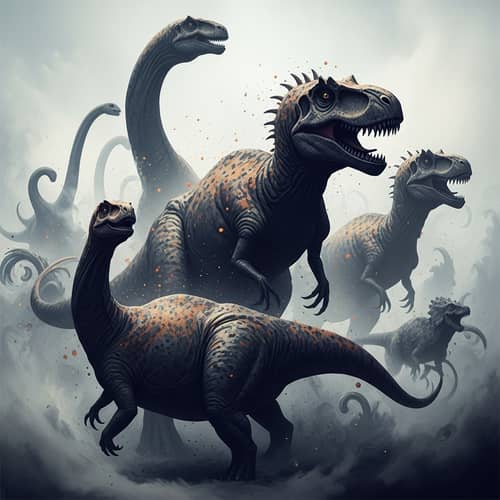 Abstract Dinosaurs Art: Fierce and Timeless
