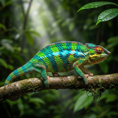 Fascinating Camaleon: Color Change in Nature