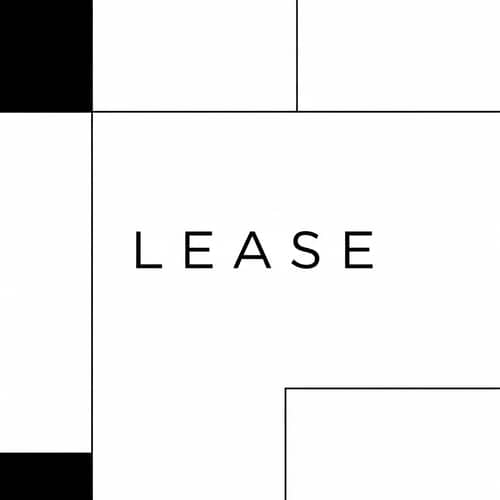 Lease Black and White Minimalism - Artistic Typography Design