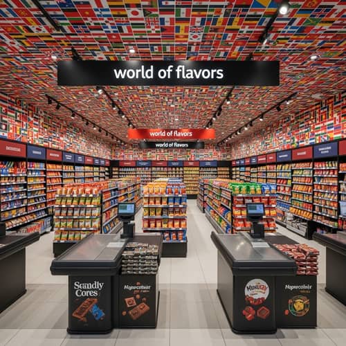 Global Snack Supermarket | Duty-Free Shop at Airport Transit Zone