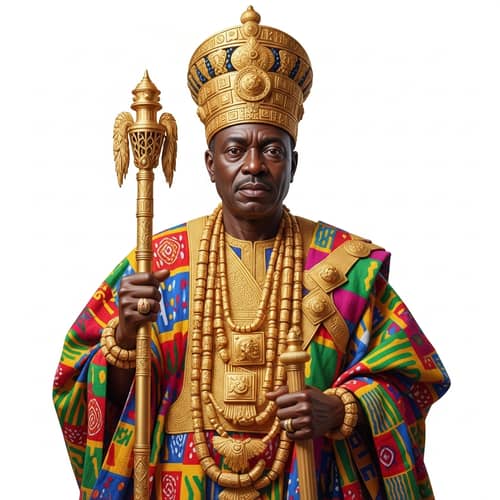 Mansa Musa in Nigerian Royal Garb: Symbol of Wealth and Status