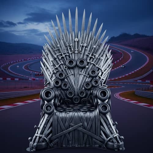 Futuristic Throne of Kart Racing Tyres | Fantasy Design