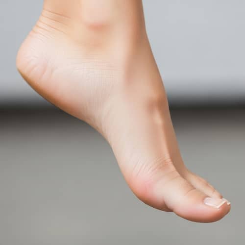 Beautiful Woman Foot: Well-Manicured Toes & Soft Skin