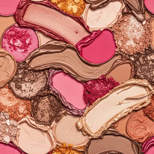 Abstract Makeup Art: Captivating Symphony of Colors and Textures