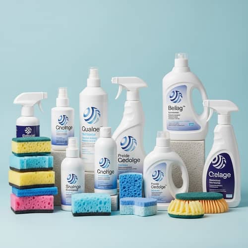 Professional Cleaning Products: Minimalist Design Collection