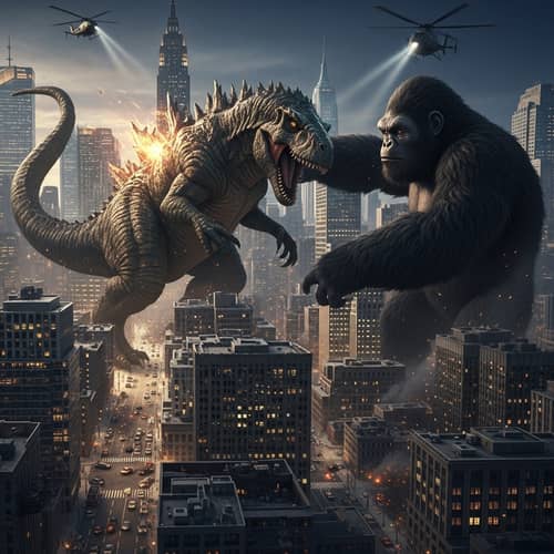Godzilla vs king kong

