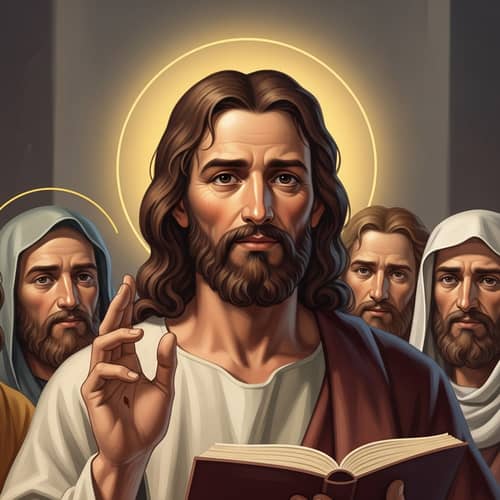 Historical Figure of Love, Peace, and Humility in Religious Art