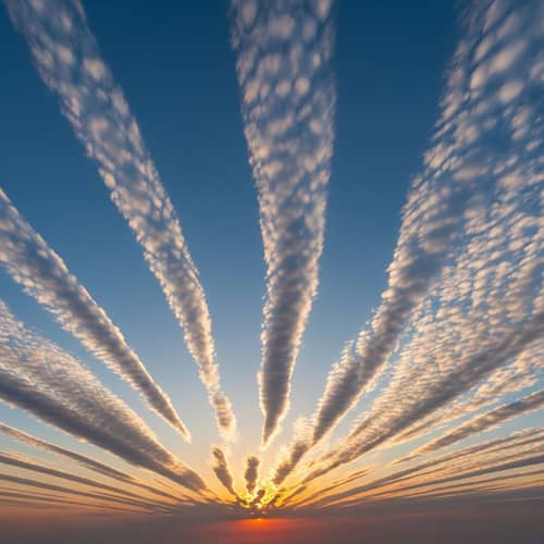 Narrow Wave Clouds: A Surreal Sky Phenomenon