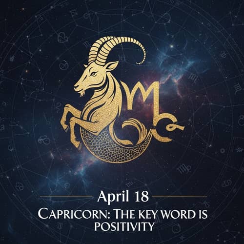Horoscope for April 18: Capricorn's Positivity