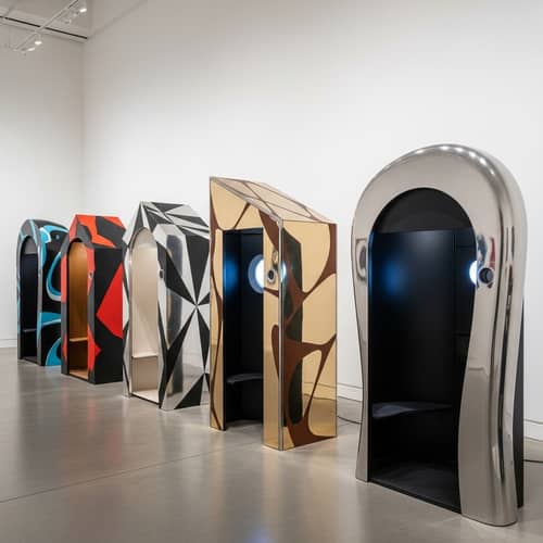 Eclectic Photo Booths in Modern Abstract Art Style