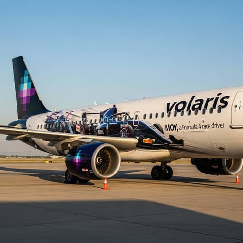 Volaris Aircraft with Special Design Featuring Formula 4 Race Car