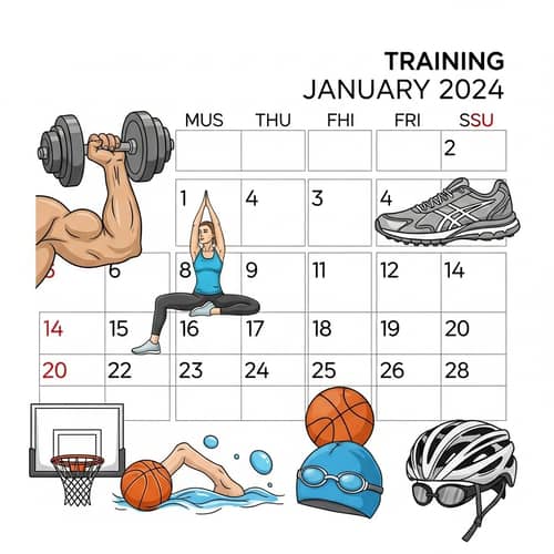 Detailed Training Calendar for January 2024 | Sports Images