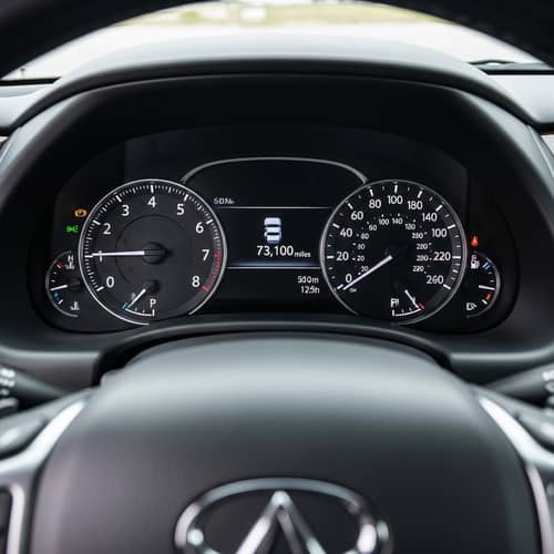 2019 Infiniti QX80 Dashboard | Odometer Reading 73,100 mi