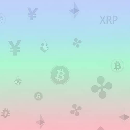 Cryptocurrency-Themed Smartphone Wallpaper in Light Colors