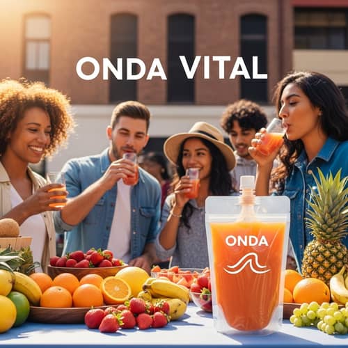 Vibrant Natural Fruit Juices in Plastic Pouches | Onda Vital