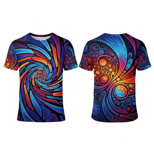 Dynamic Abstract T-Shirt Design | Engaging Patterns