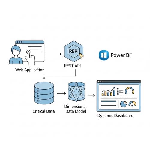 User Interaction with Web App & REST API Diagram