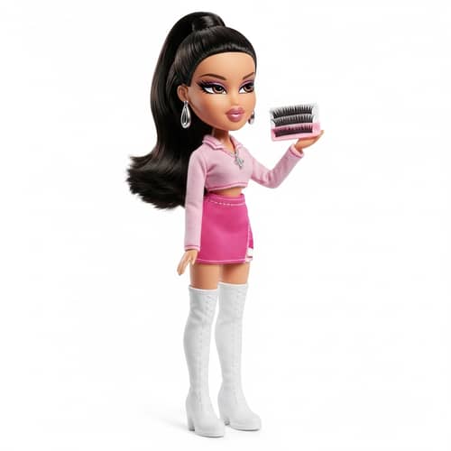 Stylish Latina Bratz Doll as Lash Stylist