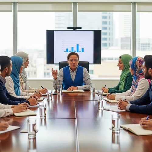 U-shaped Table Meeting with Diverse Participants