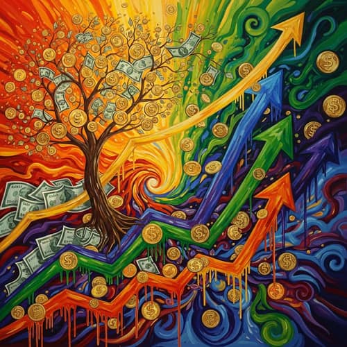 Abstract Expressionism Art for Economic Growth