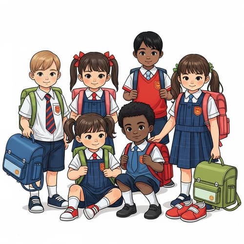 Cute School Uniforms & P.E. for Pre-School Students
