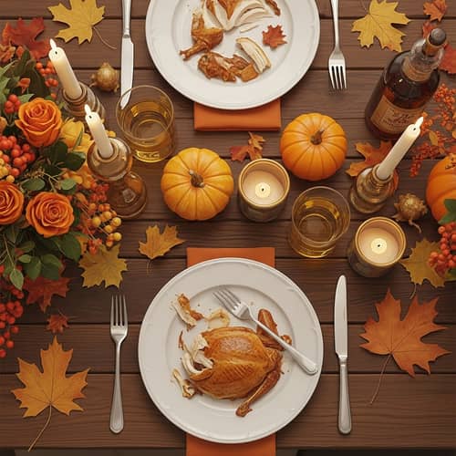 Festive Thanksgiving Table Decor | Autumn Tones Centerpieces
