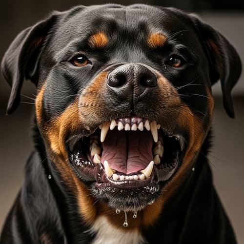Aggressive Dog Image | Intense Canine Displaying Teeth