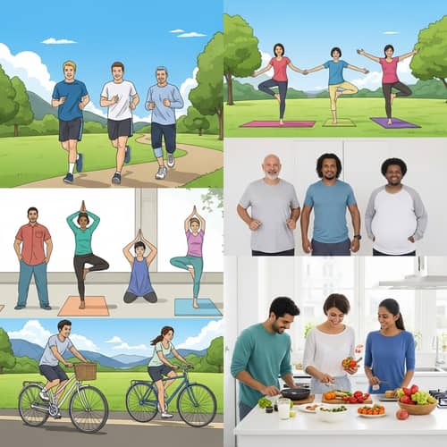 Diverse Weight Loss Journey with Healthy Activities