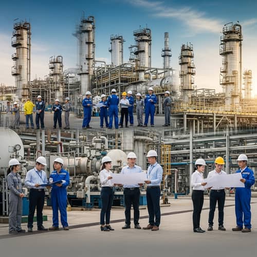 Collaboration in a Petroleum Refinery: Workers in Action