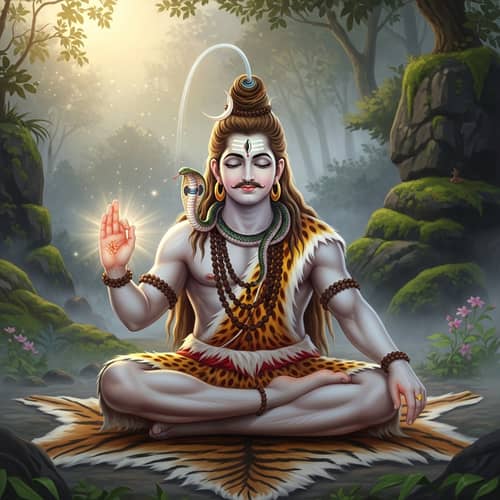 Lord Shiva Realistic Meditation Blessing