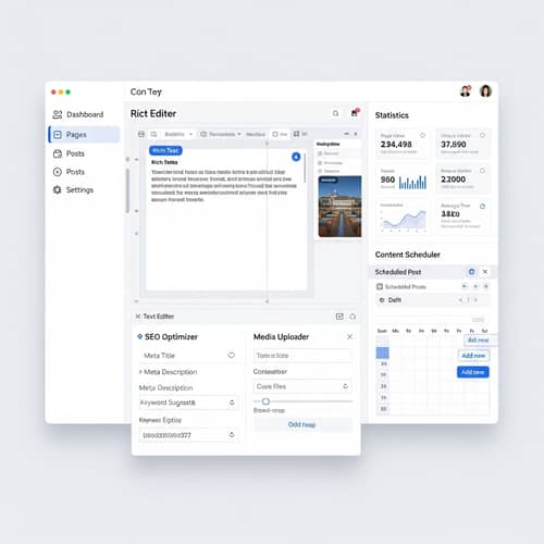 User-Friendly Content Management System with SEO Optimizer & More