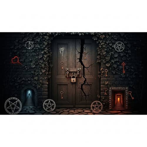 Mysterious and Dark School Gateway | Discover Secrets Behind the Door