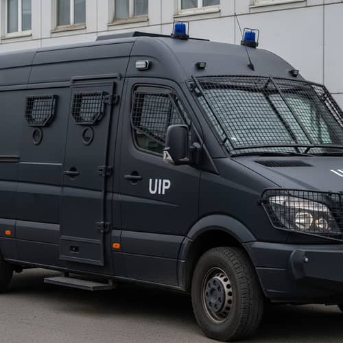 UIP Armored Van: Strength & Readiness for Law Enforcement