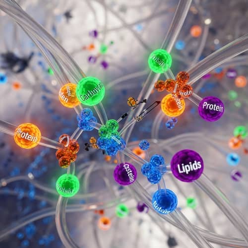 Abstract Cellular Metabolism Art Visuals